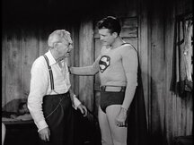 Superman reassures Dr. Stanton