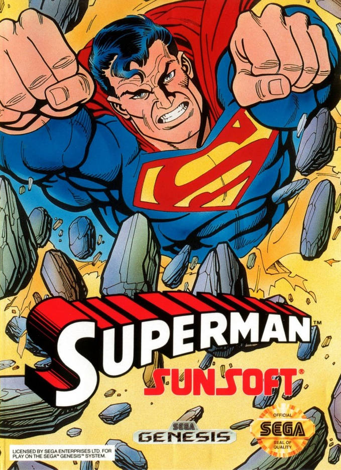 Cover for Sunsoft's Superman for the Sega Genesis