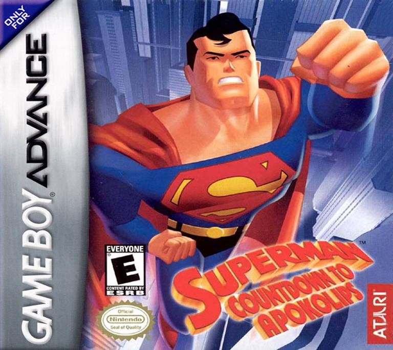 Cover of Atari's Superman: Countdown to Apokolips for the Game Boy Advance